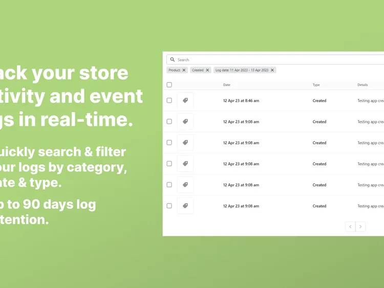 New Shopify app: KiwiSprout Smart Logs